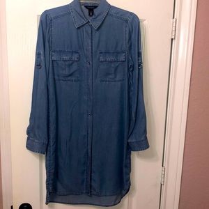White House Black Market Chambray Dress